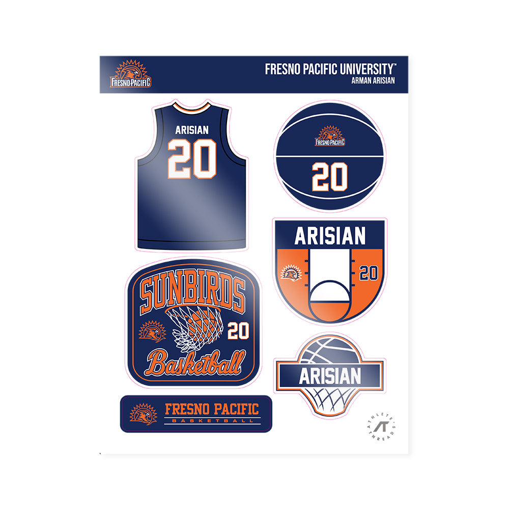 FPU - NCAA Men's Basketball : Arman Arisian - Sticker Sheet-0