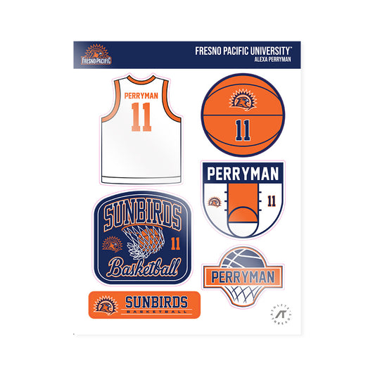 FPU - NCAA Women's Basketball : Alexa Perryman - Sticker Sheet-0