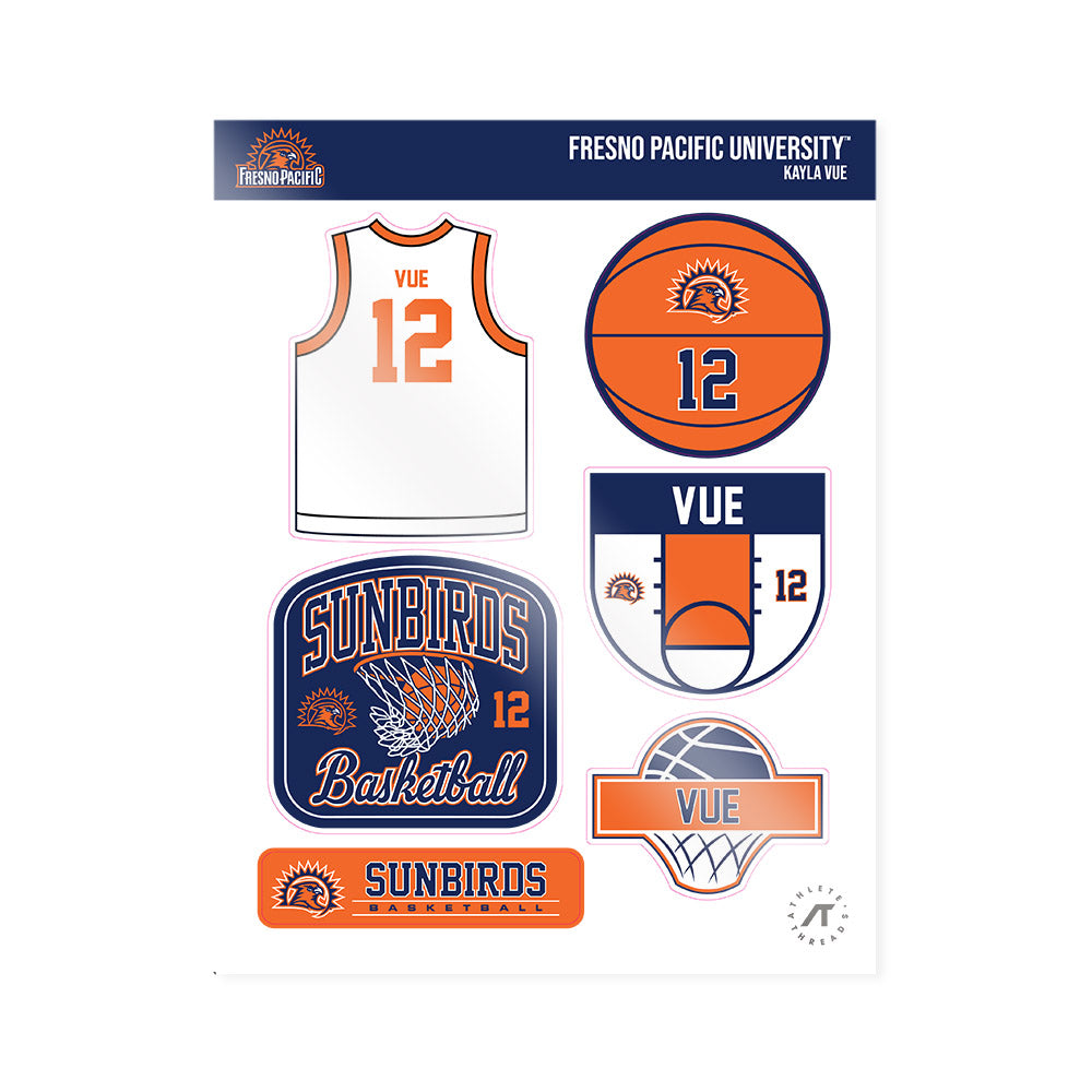 FPU - NCAA Women's Basketball : Kayla Vue - Sticker Sheet-0
