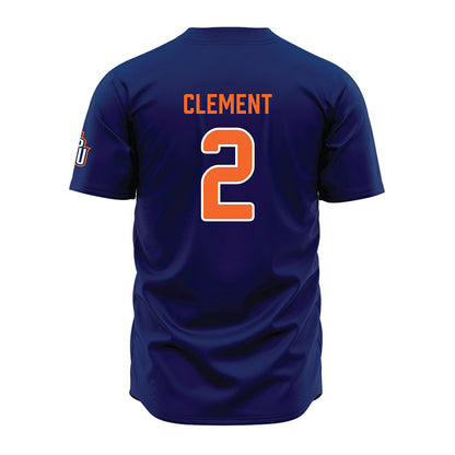 FPU - NCAA Baseball : Chris Clement - Blue Jersey-1