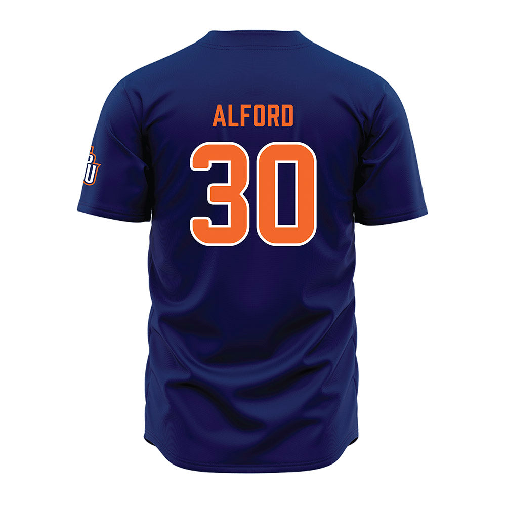 FPU - NCAA Baseball : Dalton Alford - Blue Jersey-1