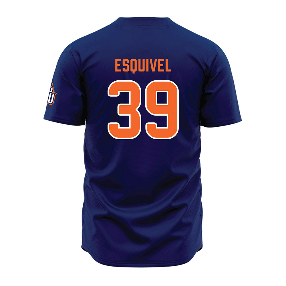 FPU - NCAA Baseball : Isaac Esquivel - Blue Jersey-1
