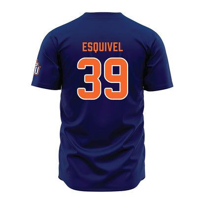 FPU - NCAA Baseball : Isaac Esquivel - Blue Jersey-1