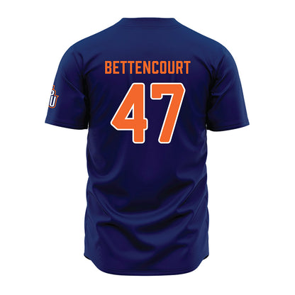 FPU - NCAA Baseball : Matt Bettencourt - Blue Jersey-1