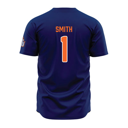 FPU - NCAA Baseball : Tejean Smith - Blue Jersey-1