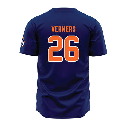 FPU - NCAA Baseball : Bodhi Verners - Blue Jersey-1