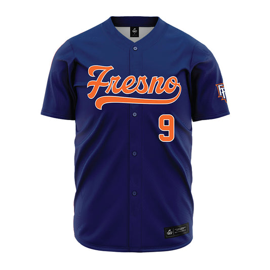 FPU - NCAA Baseball : Holden Hirschkorn - Blue Jersey-0