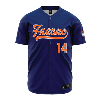 FPU - NCAA Baseball : Vincent Robinson - Blue Jersey-0