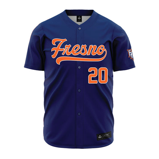 FPU - NCAA Baseball : Joshua Morneo - Blue Jersey-0