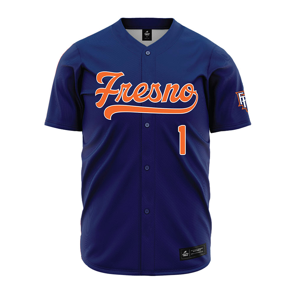 FPU - NCAA Baseball : Tejean Smith - Blue Jersey-0