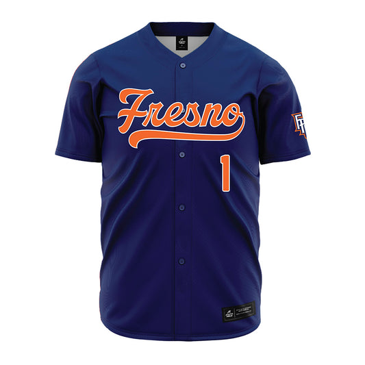FPU - NCAA Baseball : Tejean Smith - Blue Jersey-0