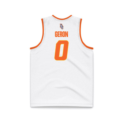 FPU - NCAA Men's Basketball : Jaden Geron - White Basketball Jersey-1