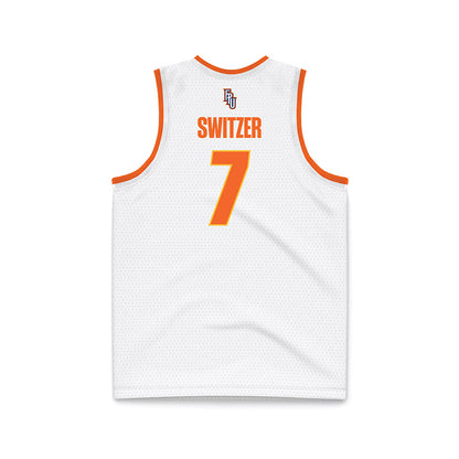 FPU - NCAA Men's Basketball : Liam Switzer - White Basketball Jersey-1