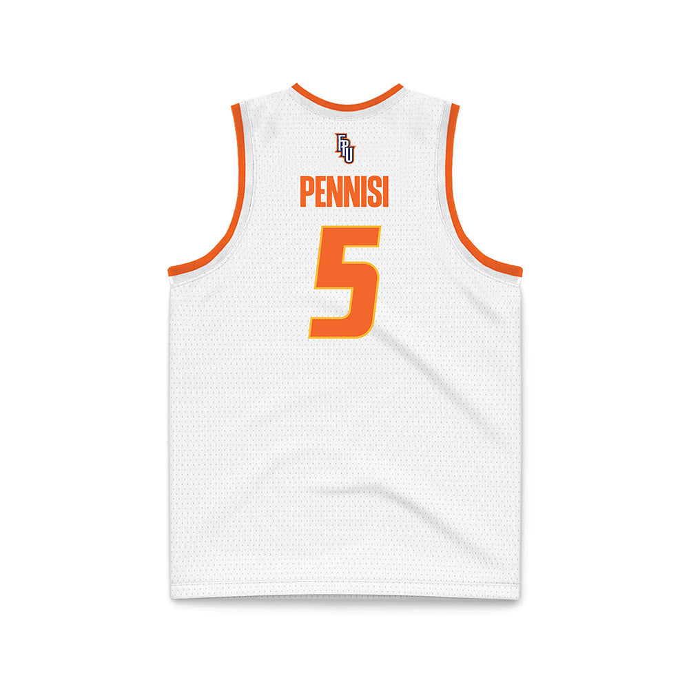 FPU - NCAA Men's Basketball : Harrison Pennisi - White Basketball Jersey-1