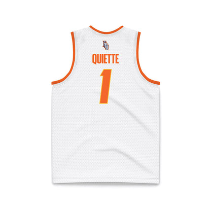 FPU - NCAA Men's Basketball : Gabriel Quiette - White Basketball Jersey-1