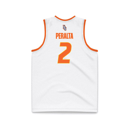 FPU - NCAA Men's Basketball : Isaac Peralta - White Basketball Jersey-1