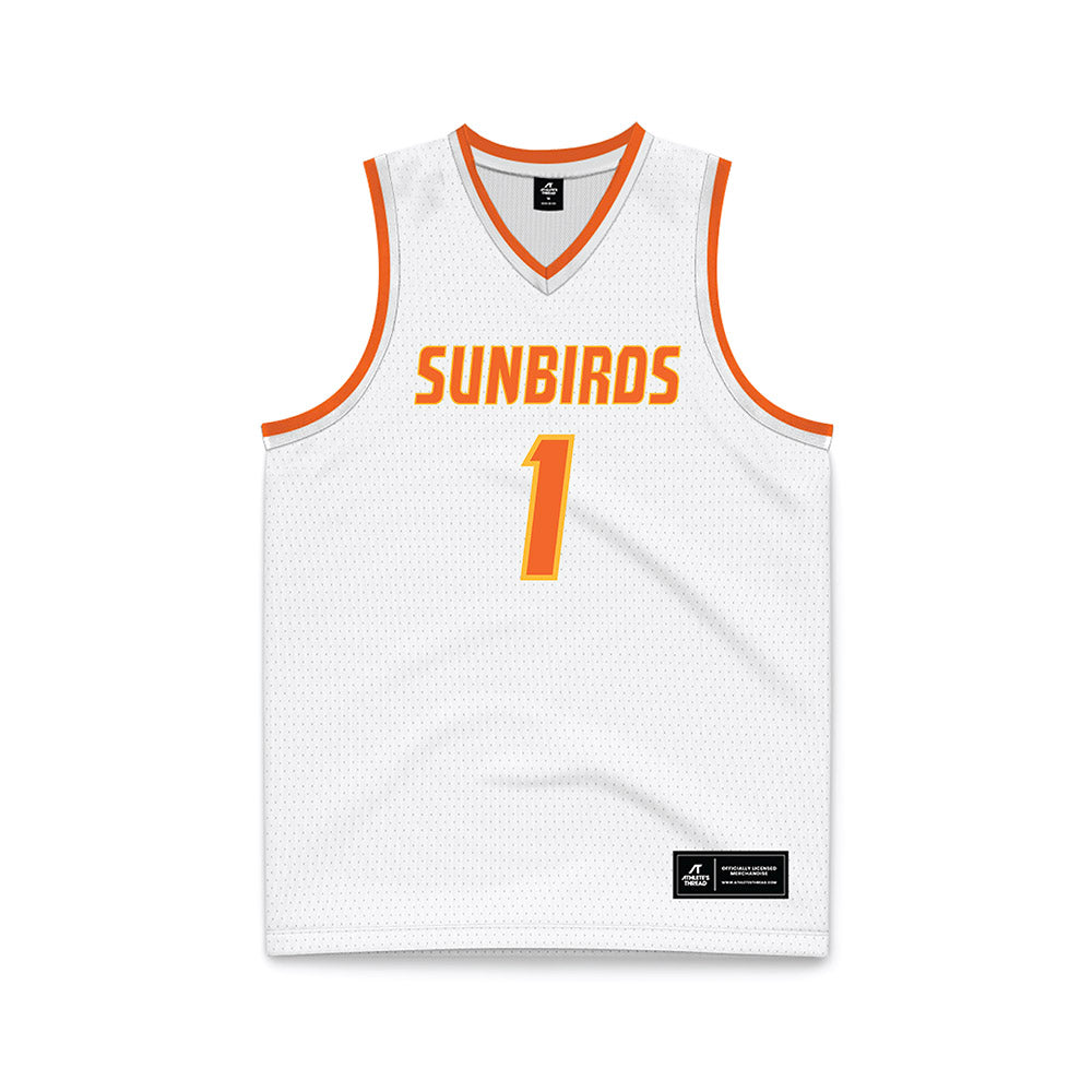 FPU - NCAA Men's Basketball : Gabriel Quiette - White Basketball Jersey-0