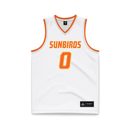 FPU - NCAA Men's Basketball : Jaden Geron - White Basketball Jersey-0