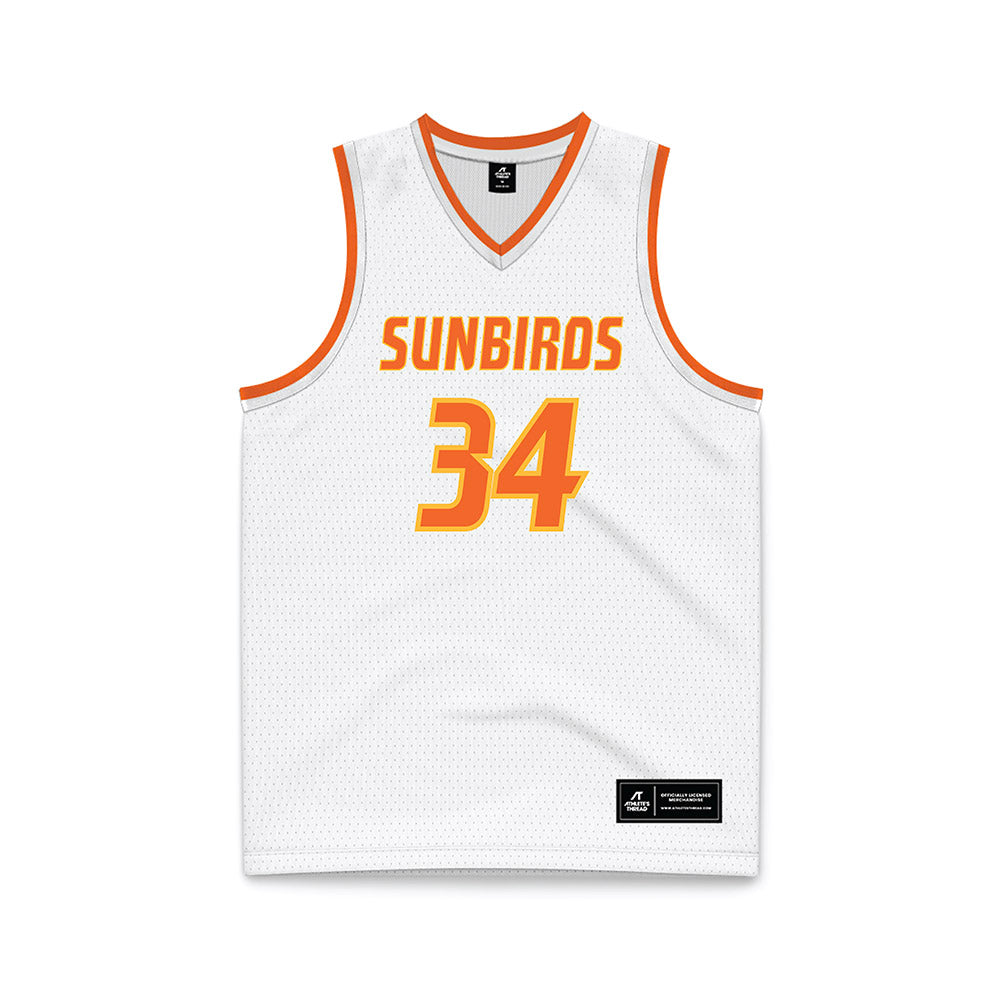 FPU - NCAA Men's Basketball : Logan Kilbert - White Basketball Jersey-0