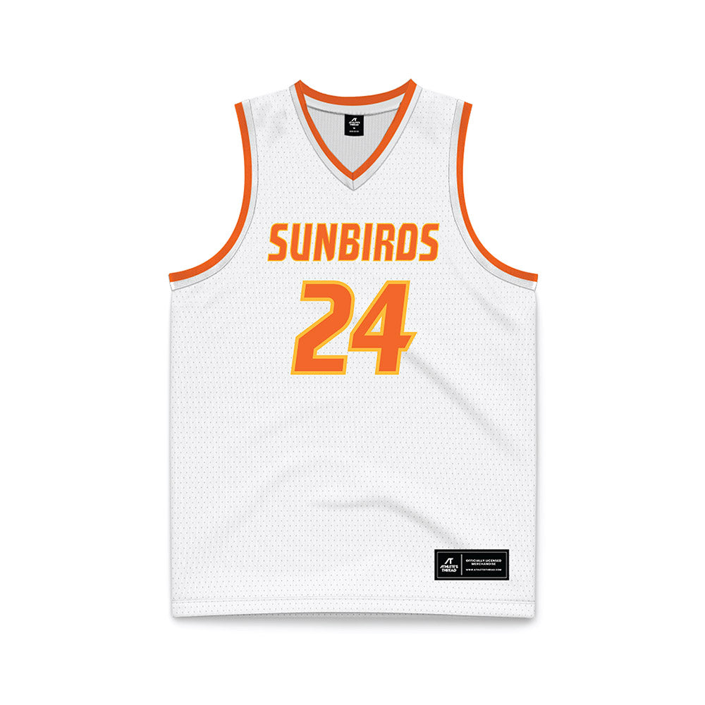 FPU - NCAA Men's Basketball : Silas Rodriguez - White Basketball Jersey-0