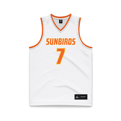 FPU - NCAA Men's Basketball : Liam Switzer - White Basketball Jersey-0