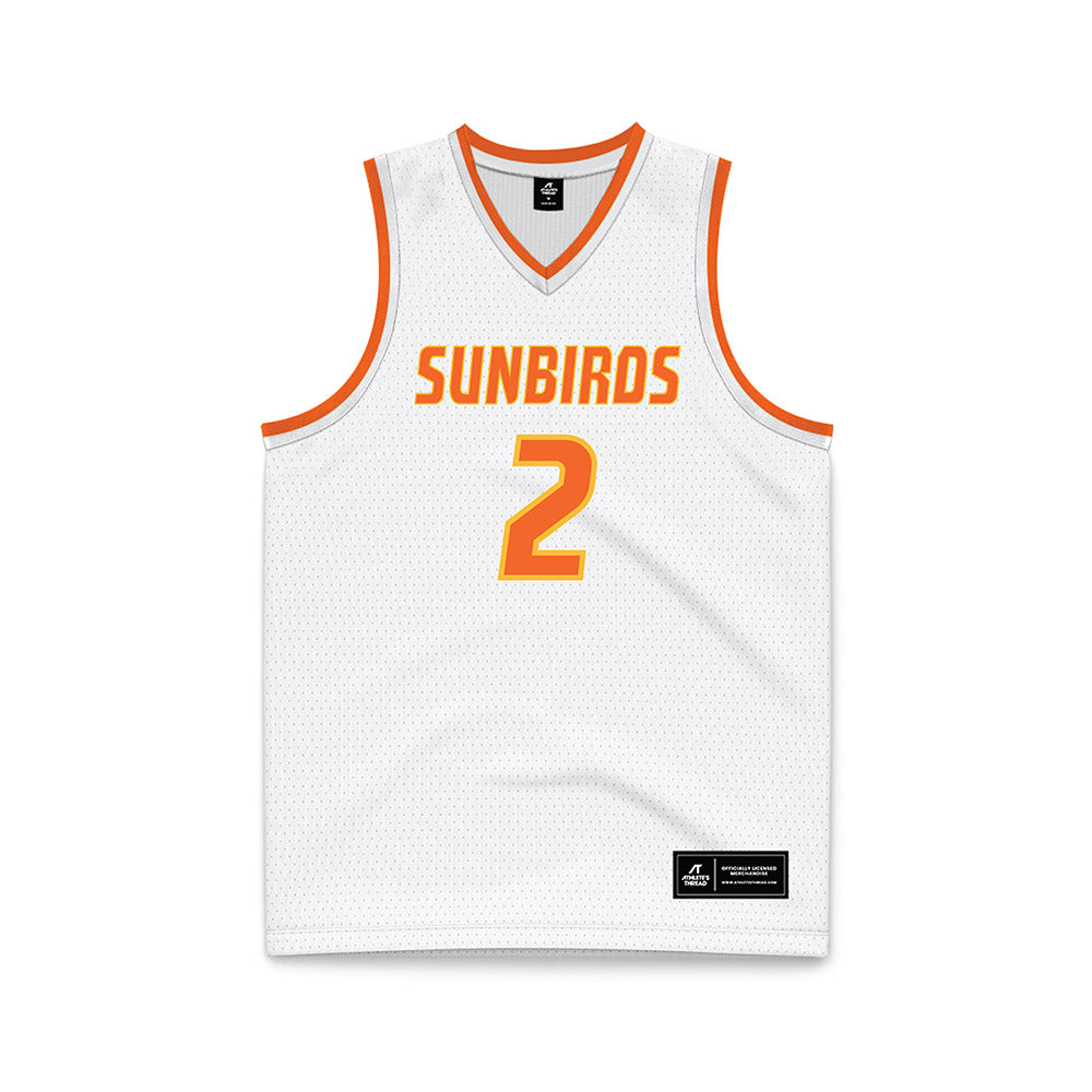 FPU - NCAA Men's Basketball : Isaac Peralta - White Basketball Jersey-0