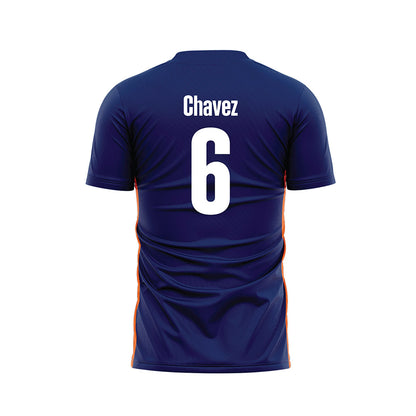 FPU - NCAA Men's Soccer : Vicente Chavez - Blue Soccer Jersey-1