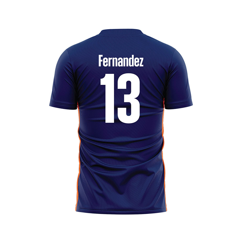 FPU - NCAA Men's Soccer : LJ Fernandez - Blue Soccer Jersey-1