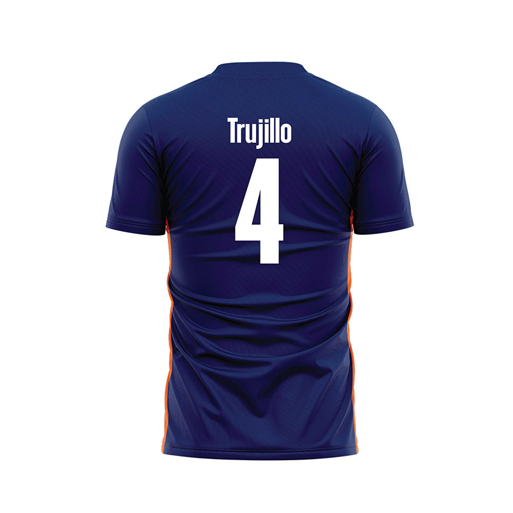 FPU - NCAA Men's Soccer : Cristian Trujillo - Blue Soccer Jersey-1