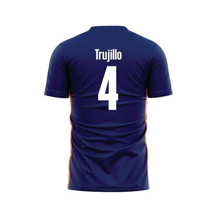 FPU - NCAA Men's Soccer : Cristian Trujillo - Blue Soccer Jersey-1