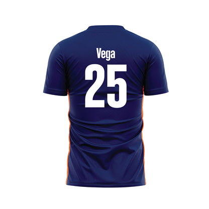 FPU - NCAA Men's Soccer : Edgar Vega - Blue Soccer Jersey-1