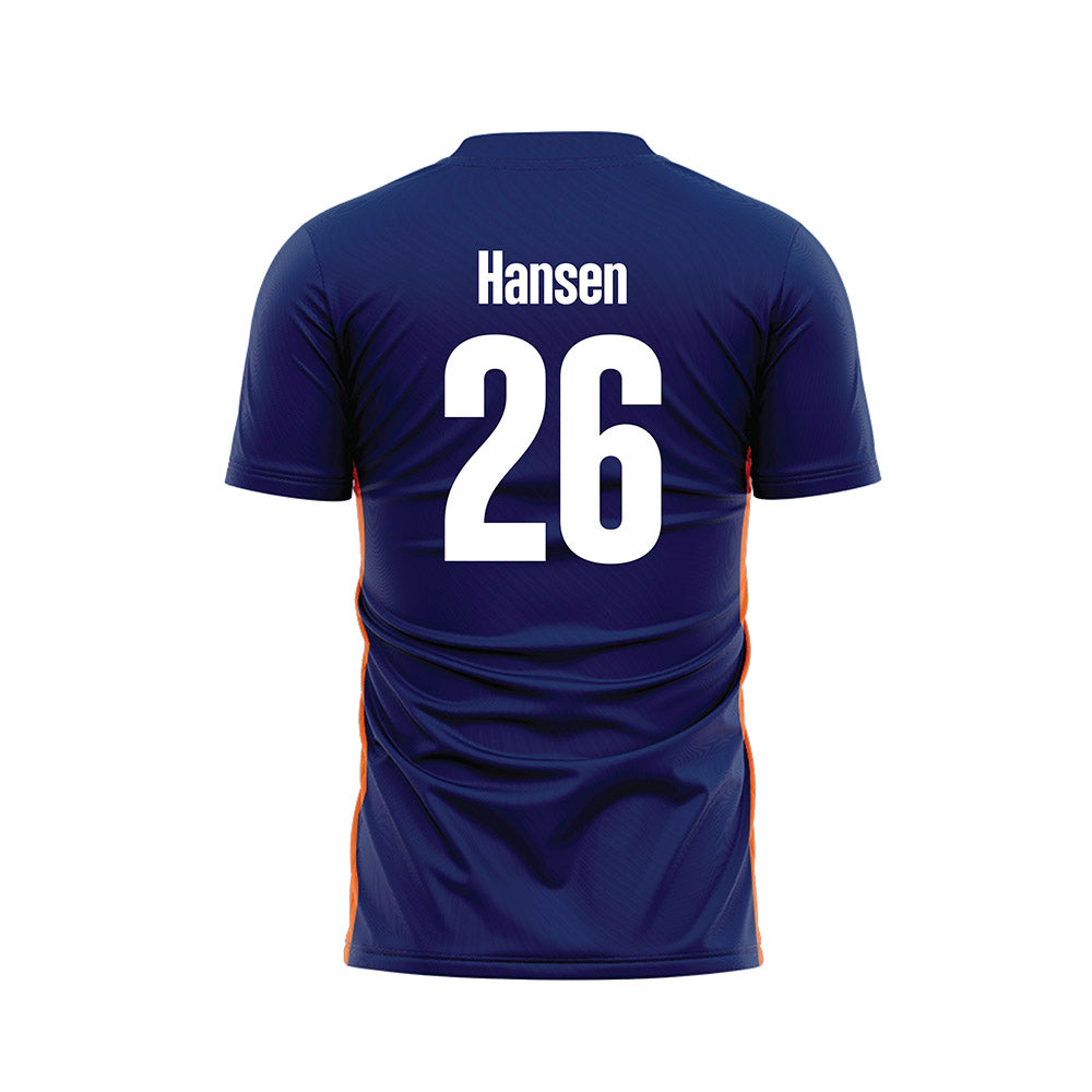 FPU - NCAA Men's Soccer : Nixon Hansen - Blue Soccer Jersey-1