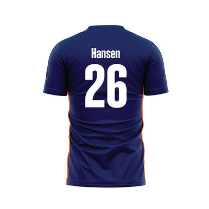 FPU - NCAA Men's Soccer : Nixon Hansen - Blue Soccer Jersey-1