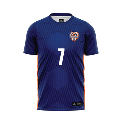 FPU - NCAA Men's Soccer : Giovanni Segovia - Blue Soccer Jersey-0
