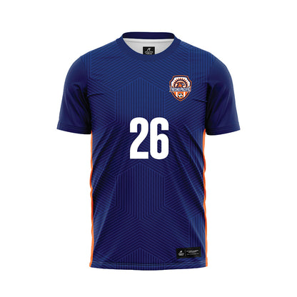 FPU - NCAA Men's Soccer : Nixon Hansen - Blue Soccer Jersey-0