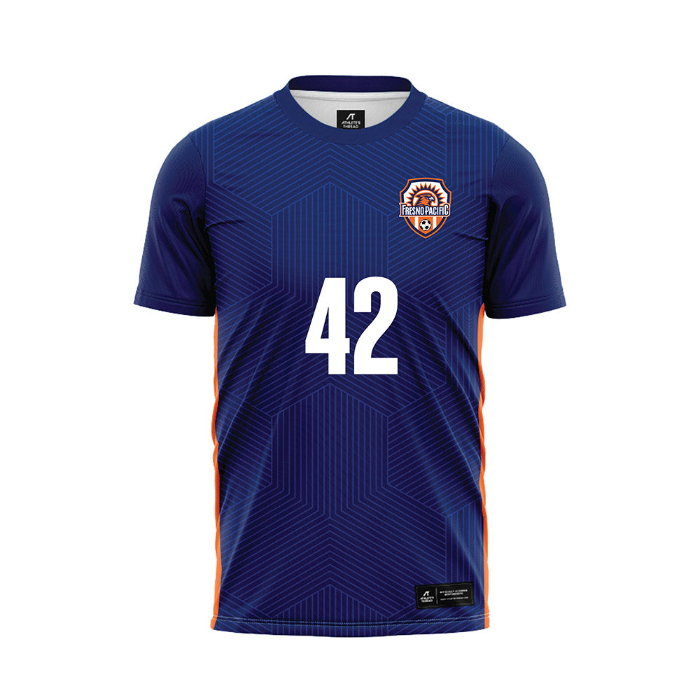 FPU - NCAA Men's Soccer : Diego Aceves - Blue Soccer Jersey-0