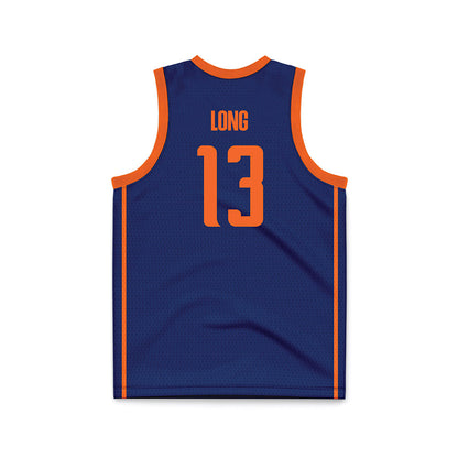FPU - NCAA Women's Basketball : Mason Long - Navy Basketball Jersey-1
