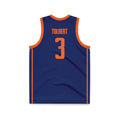 FPU - NCAA Women's Basketball : Trinity Tolbert - Navy Basketball Jersey-1