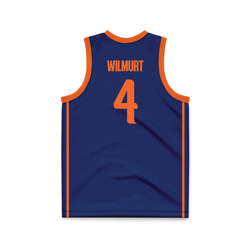 FPU - NCAA Women's Basketball : Kira Wilmurt - Navy Basketball Jersey-1