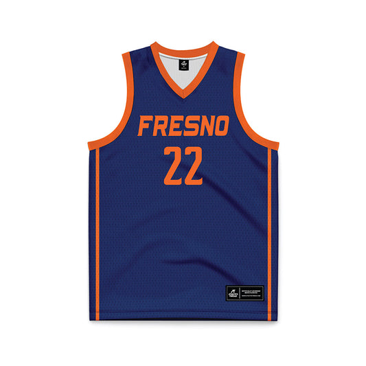FPU - NCAA Women's Basketball : Nina Wisniewski - Navy Basketball Jersey-0