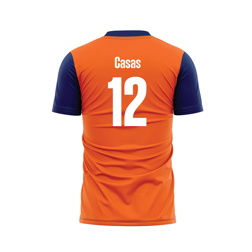 FPU - NCAA Women's Soccer : Krysta Casas - Orange Soccer Jersey-1