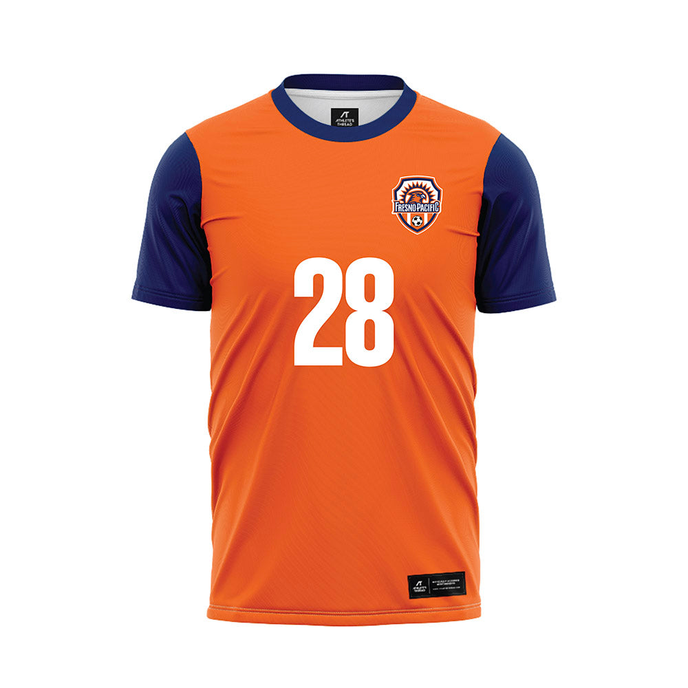 FPU - NCAA Women's Soccer : Celine Corona - Orange Soccer Jersey-0