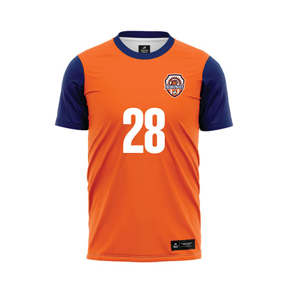 FPU - NCAA Women's Soccer : Celine Corona - Orange Soccer Jersey-0