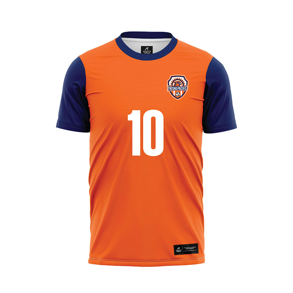 FPU - NCAA Women's Soccer : Celeste Suarez - Orange Soccer Jersey-0