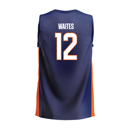 FPU - NCAA Women's Volleyball : Cambria Waites - Navy Volleyball Jersey-1