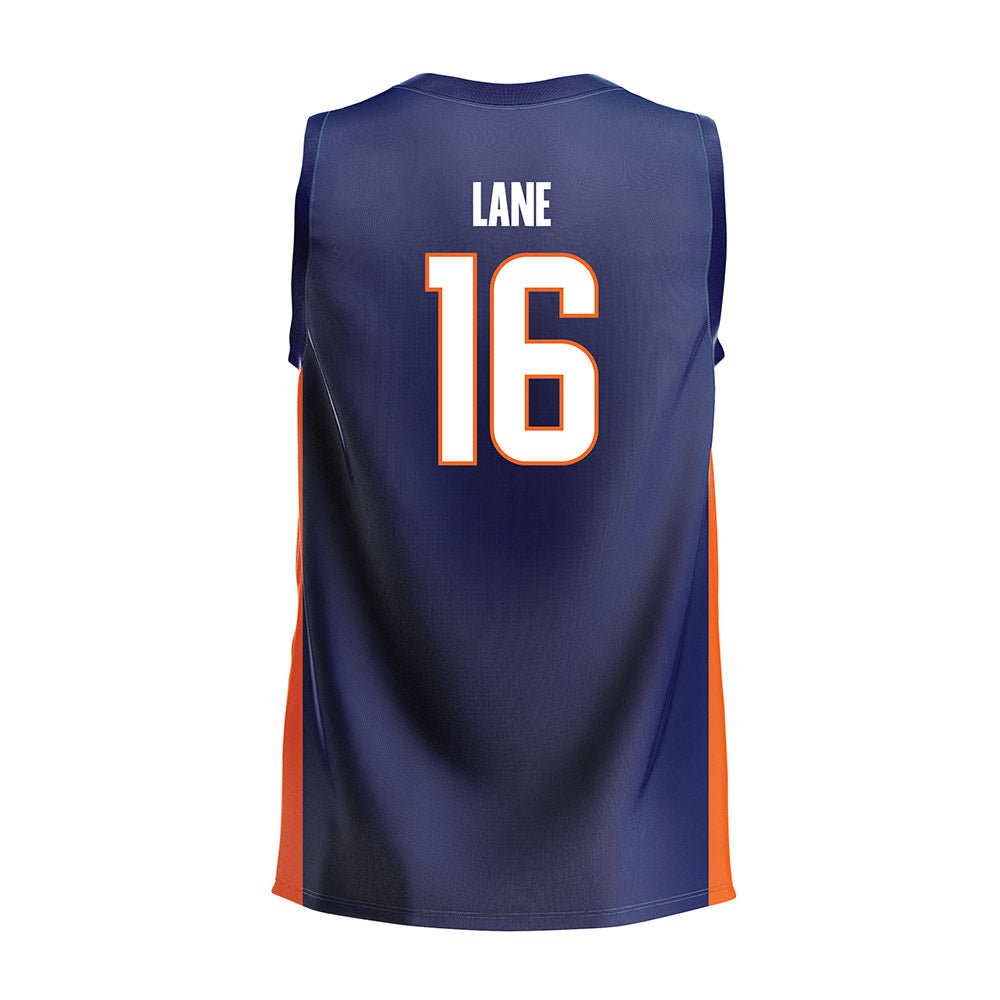 FPU - NCAA Women's Volleyball : Ally Lane - Navy Volleyball Jersey-1