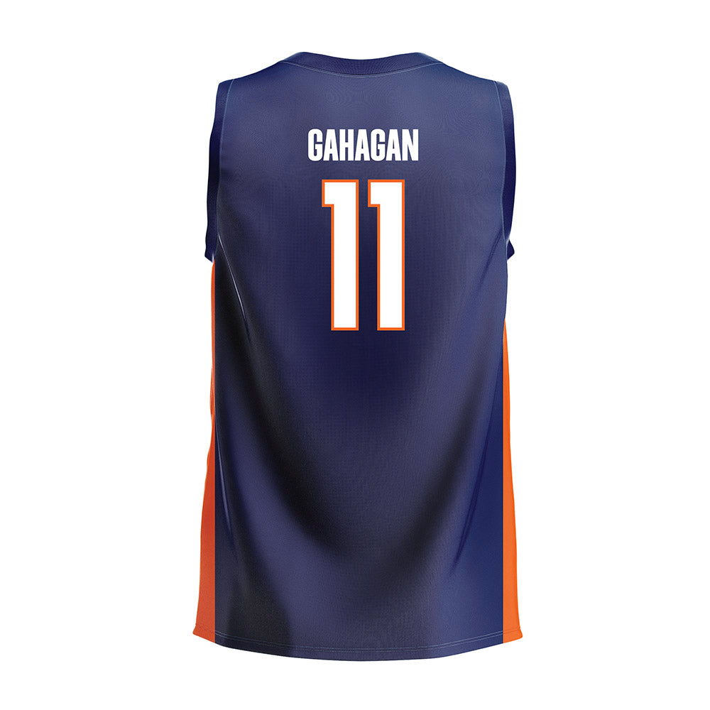 FPU - NCAA Women's Volleyball : Yajaira Gahagan - Navy Volleyball Jersey-1