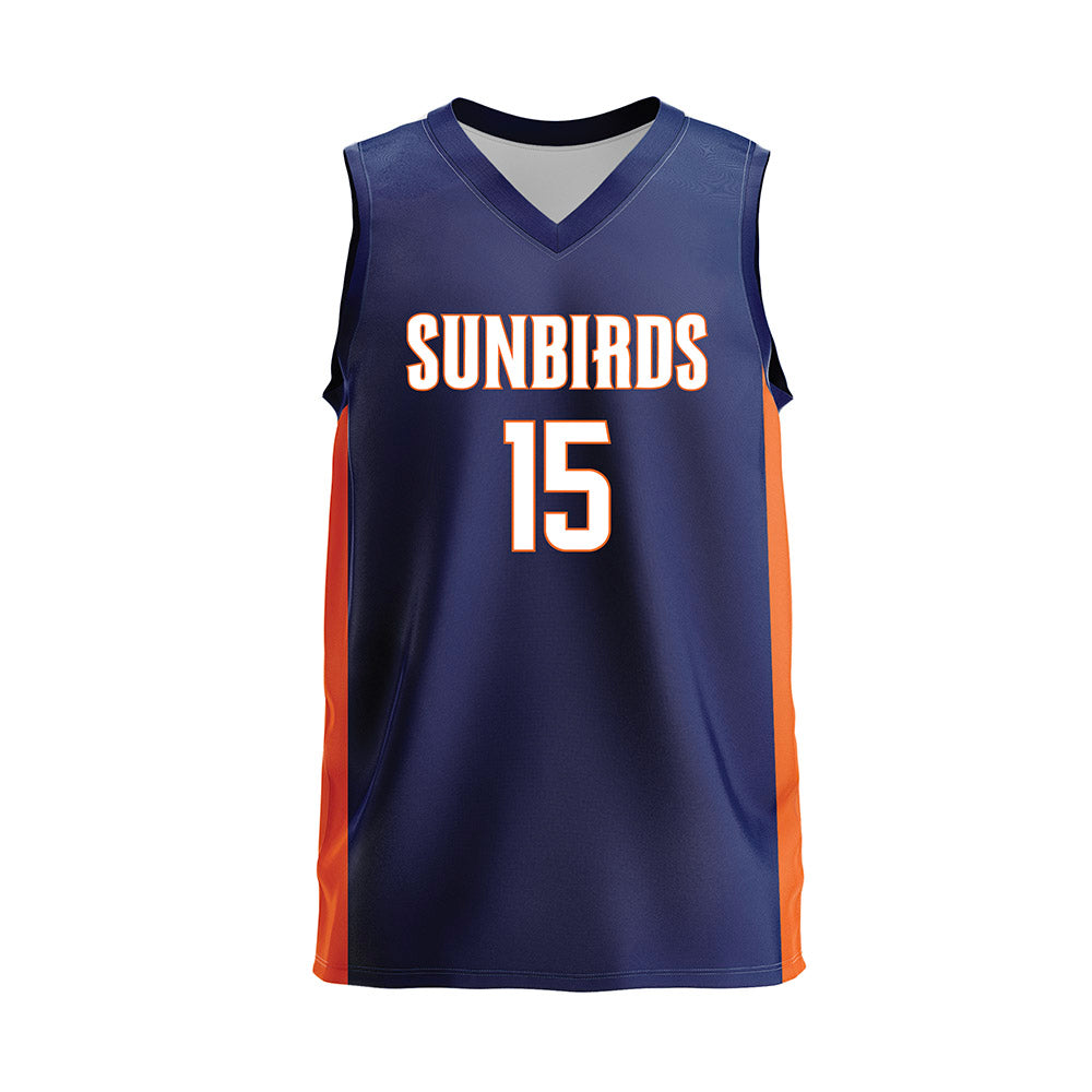 FPU - NCAA Women's Volleyball : Ashley Logan - Navy Volleyball Jersey-0