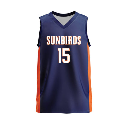 FPU - NCAA Women's Volleyball : Ashley Logan - Navy Volleyball Jersey-0
