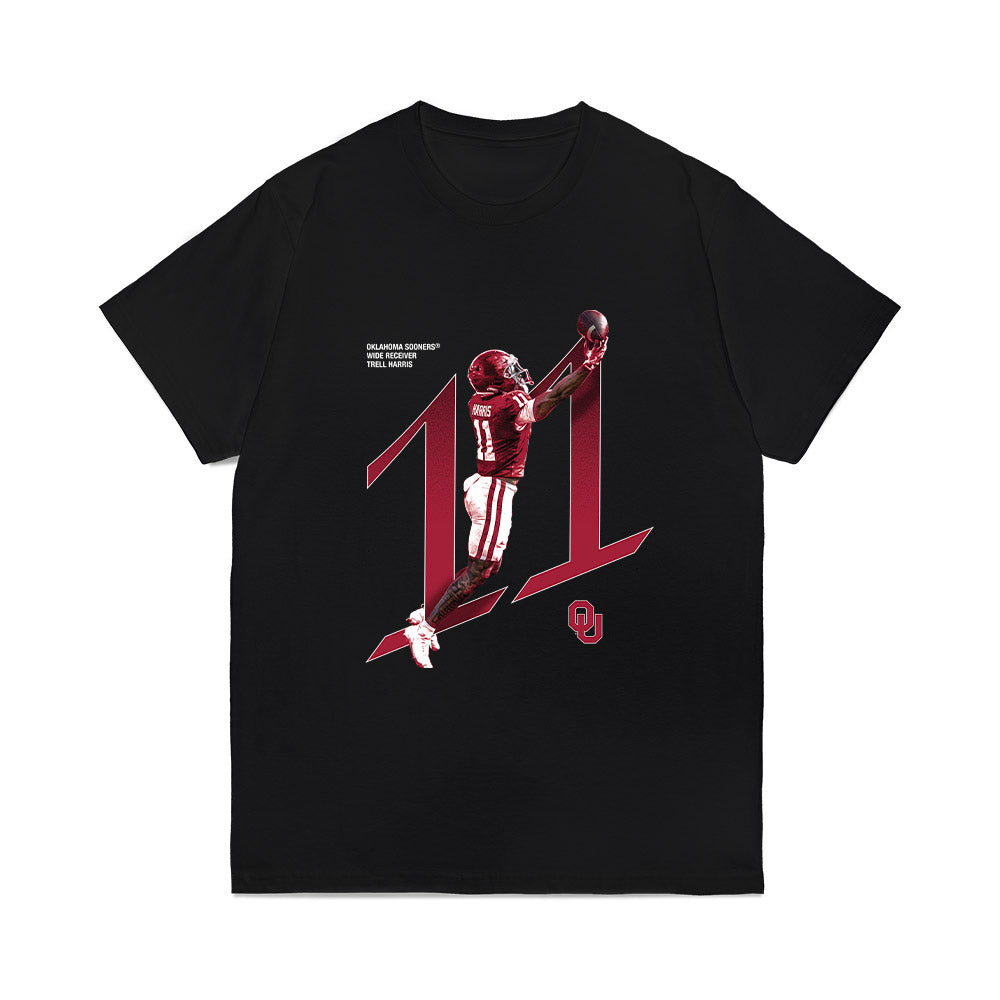 Oklahoma - NCAA Football : Trell Harris - Breakthrough Series Comfort Colors T-Shirt-0